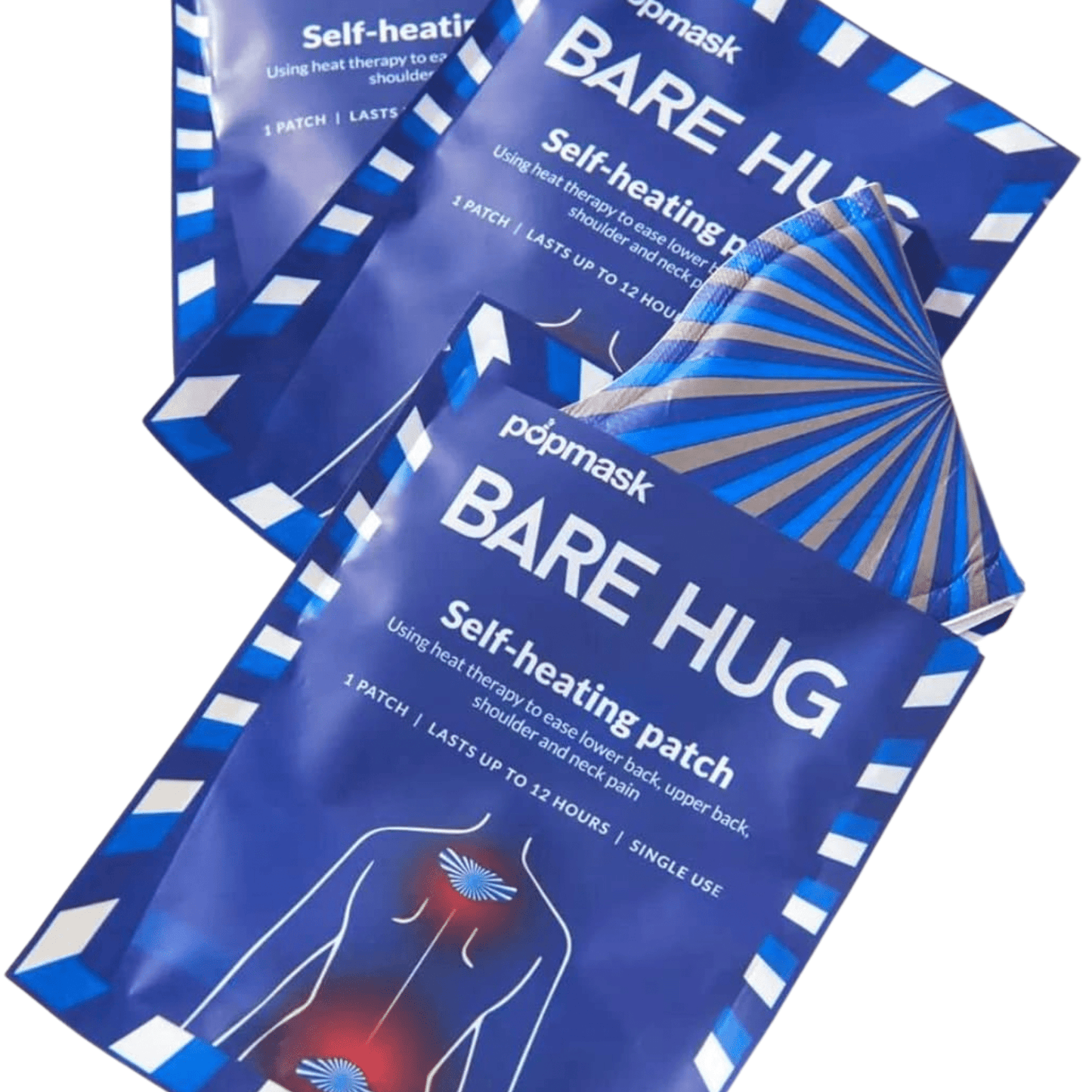 Bare Hug Self - Heating Muscle Pain Patches - BTWNTHESHEETS