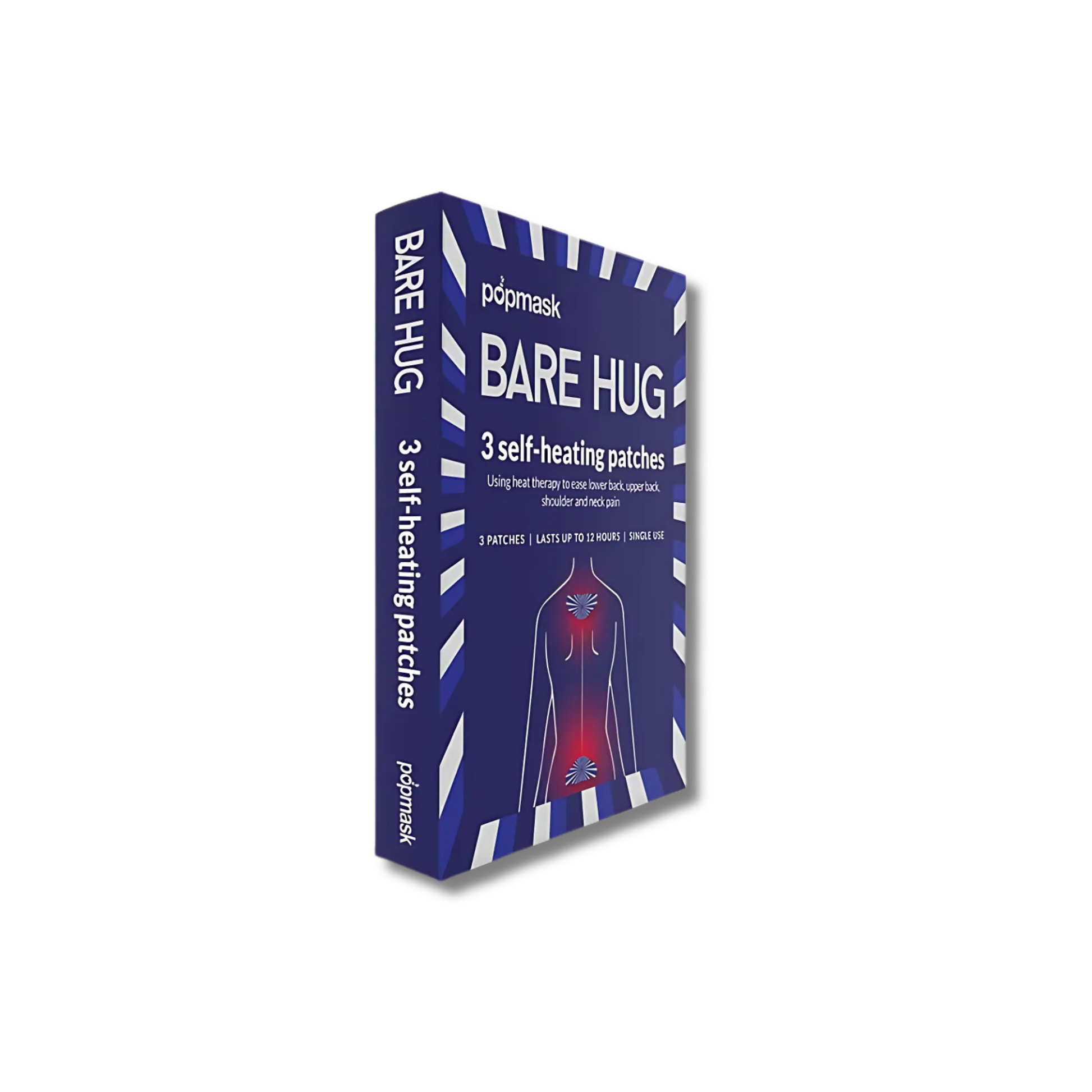 Self-heating patch applied for natural muscle relief