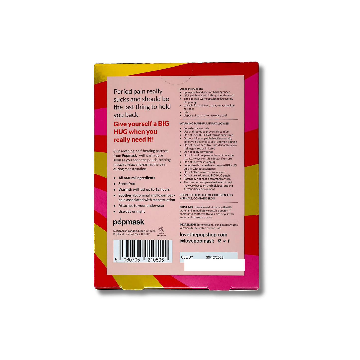 Big Hug Self-Heating Menstrual Cramp Patches