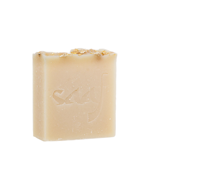 Bar of soap on a white background