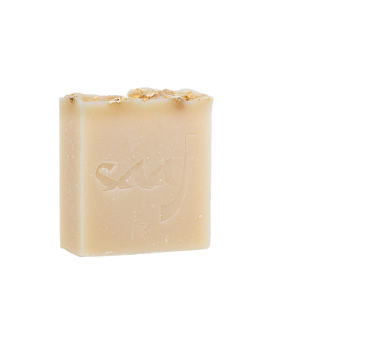 Bar of soap on a white background