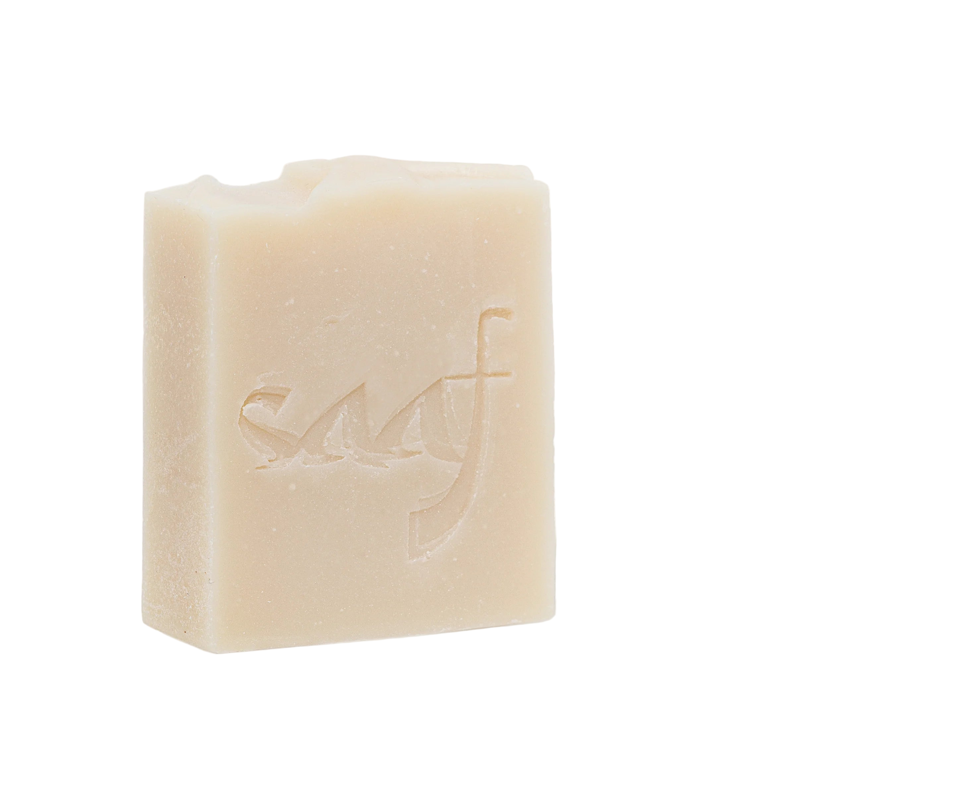 Bar of soap a white background