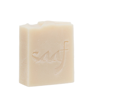 Bar of soap a white background