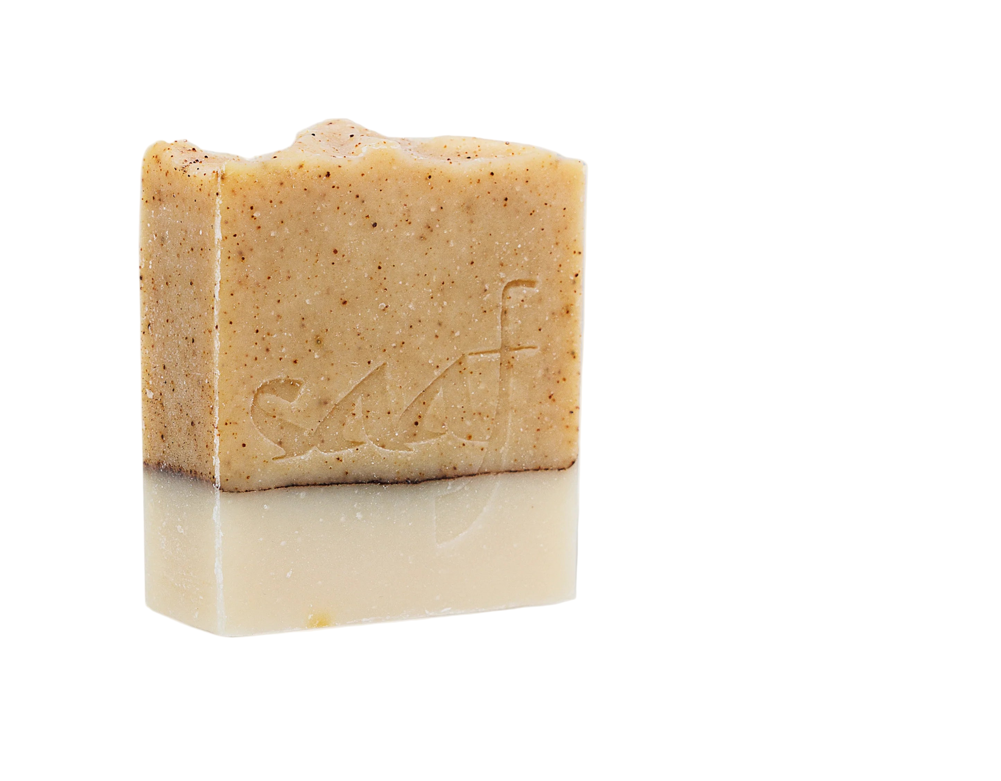 Bar of soap on a white background