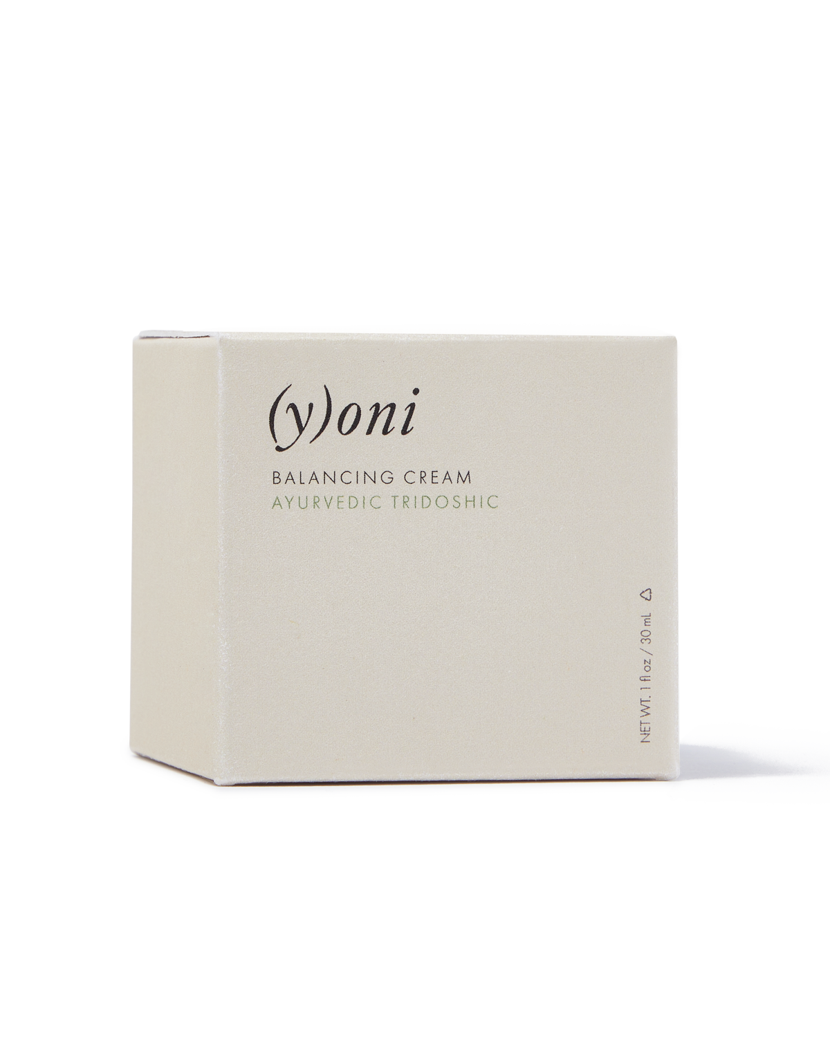 (y)oni balancing cream packaging on a white background